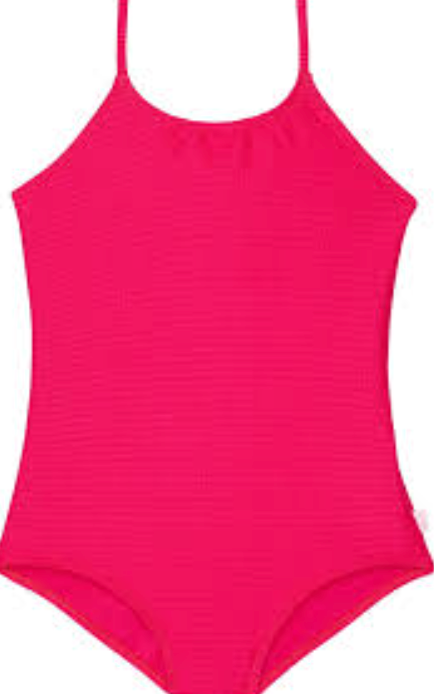 Girls Jasmine Beach Sport Halter One Piece Swimsuit, Pink, Size XL (16)