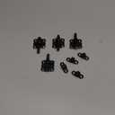 QCAA Deco Sliding Barrel Bolt Durable Steel Constuction, 2'', Black Coated, 4 Pack, Made in Taiwan