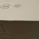 24" 6-Light Drum Chandelier, Modern Large Drum Pendant Light Fixtures with White Shade, Black Chandelier Hanging Ceiling Light for Dining Room Living Room Foyer Kitchen Entryway, Adjustable Height