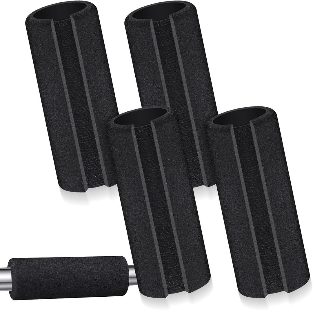 Frienda 4 Pcs Handle Grips 4.25 Inch NBR Rubber Foam Grip Wrap Soft Buffer Tube Cover Pad Handle Covers for Fitness Home Garden Bicycle Exercise Equipment Handlebar Replacement (1.9 cm to 2.7cm)