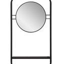 Collins Mirror with Shelf - Sleek Industrial Design, Rectangular Shape, Easy Hanging & Stylish Functionality