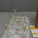 Hizashi LED Edison Bulbs, 4W, Equivalent 40W, Dimmable E26 LED Bulb, 3000K Soft White, 95+ CRI 450 Lumens, ST19 Vintage Light Bulbs, Clear Glass, Pack of 6