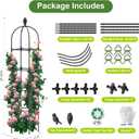 2 Pack Garden Obelisk Trellis, 70" Tall Plant Support for Climbing Vine, Metal Covered Plastic Coating Rustproof Heavy Duty Rose Trellis Indoor Outdoor(Black, 70 * 11.8 * 11.8INH*W*L)