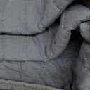 Navy Blue Queen Size Quilt Bedding Sets with Pillow Shams, Mustard Full Lightweight Soft Bedspread Coverlet, Quilted Blanket Thin Comforter Bed Cover for All Season, 3 Pieces, 90x90 inches