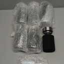 Vesici 6 Pack Wide Mouth Glass Juice Bottles Glass Water Bottles with Lids and Sleeve for Juicing Smoothies Milk Protein Infused Water Reusable Leakproof Borosilicate Bottle(12 oz)