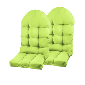Adirondack Chair Cushion, Rocking Chair Cushion 44x19.4x4 inch, High Back Patio Cushions of Upper and Lower with Ties, Sunscreen and Fade-Resistant (Sharp Green, 2)