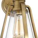 Nuvo Lighting Everett Natural Brass Seven-Inch One-Light Wall Sconce