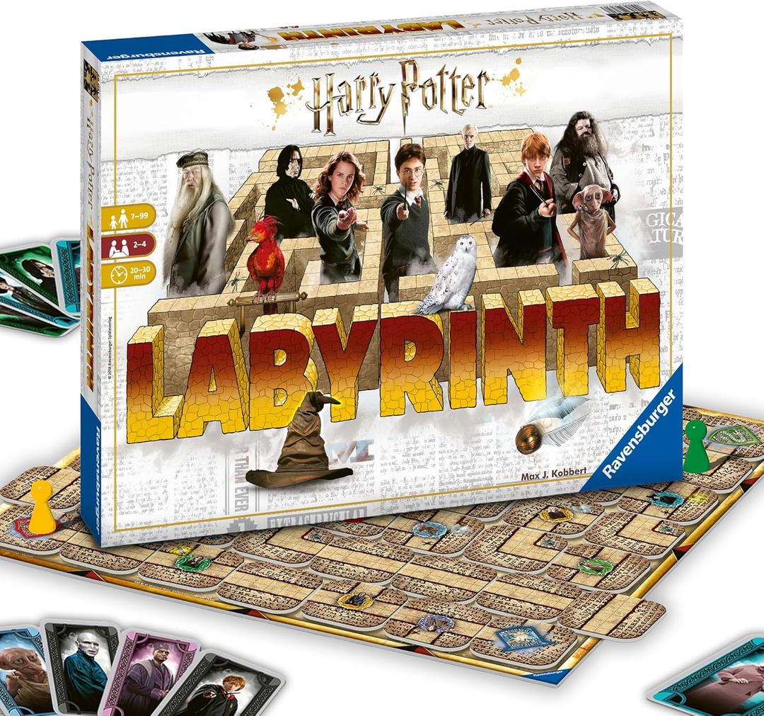 Ravensburger Harry Potter Labyrinth Board Game - A Strategic Maze Challenge for Family Nights - Great Birthday Gift - 2-4 Players - Kids Ages 7-10 and Older