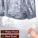 60 Pcs Dry Cleaning Bags, 35.4 x 23.6 In Clear Plastic Garment Bags for Coat Shirt Dust-Proof Clothing Storage Bag for Home, Dry Cleaners, Travel