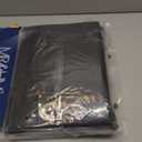 MR&HM Satin Bed Sheets, Queen Size Sheets Set, 4 Pcs Silky Bedding Set with Elastic Corner Straps and 15 Inches Deep Pocket for Mattress (Queen, Black)