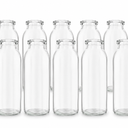 Glass Bottles For Decor Or Drinking 10 Pack