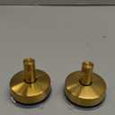 YOHOM Suction Cup Hooks for Shower Towel Holder Stainless Steel Vacuum Bathroom Shower Hook Suction Washcloth Hanger Kitchen Towel Rack for Robe Loofah Wreath Glass Door Window Wall Brushed Gold 2Pcs