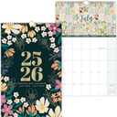 bloom daily planners 2025-2026 Academic Year Monthly Hanging Wall Calendar (July 2025 through July 2026) - Large 11” x 17” - Seasonal