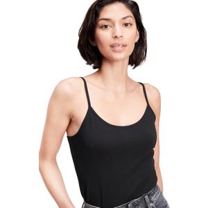 GAP Womens Fitted Cami (Medium, True Black)