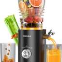 Juicer Machines, Cold Press Juicer with 5.8" Wide Feed Chute, 300W Slow Masticating Juicer for Whole Fruits & Vegetables, High Juice Yield, Easy to Clean, BPA Free Juice Extractor Machine
