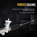 KUSATEC New Power Steering Rack and Pinion Assembly Compatible with Buick Century, LaCrosse,Regal 1997-2007,Chevy Impala,Monte Carlo 2000-2011,Pontiac Grand Prix 1997-2008