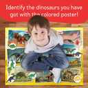 EDUMAN 12 Pcs Dinosaur Painting Kit for Kids, Paint Your Own Dinosaur Kit, Dino Arts & Crafts Painting Set with Brushes and Colors, DIY Activity Toy for Boys & Girls Age 6-12, STEM Gift for Toddlers