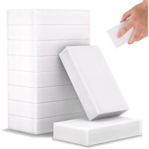 100 Pack Melamine Magic Sponge Eraser Extra Large No Scratches Cleaning Sponge Dish Sponges Household Cleaning Sponge for Kitchen, Bathroom,Furniture, Floor, Bathtub and Wall Cleaner (White)