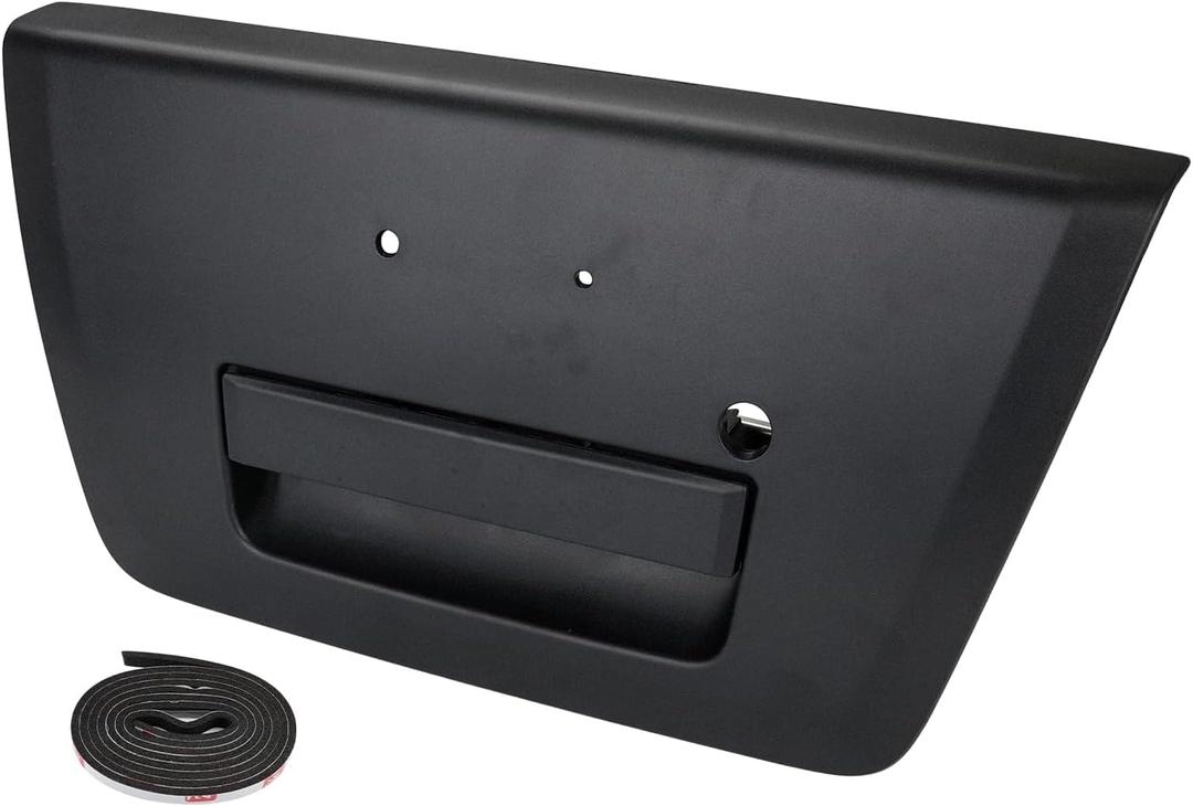 JDMON Black Tailgate Door Handle Bezel w/Keyhole Replacement for Nissan Frontier 2005-2014 Exterior Liftgate Handle Rear Lift Gate Latch Handle Replacement for 81576 90606EA810 90606-EA810 NI1915109