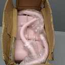 3 Tier Rolling Utility Cart Rolling Storage Cart with Wheels Mobile Utility Cart Craft Cart Trolley Storage Organizer Shelves with Handles fro Kitchen Bathroom Office(Pink)