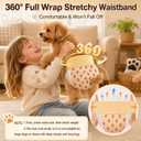Ambreview Dog Diapers Female, Disposable Diapers for Female Dog with Stretchy Waist, Pull Up Puppy Wraps for Doggie in Heat Period Super Absorbent Leak-Proof Doggy Diaper for Dogs 100PCS (L)