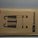 Telescopic Ladder, 16.5FT Aluminum Telescoping Ladder with Stable Hook and Non-Slip Feet, RIKADE Portable Extension Ladder for Household and Outdoor Working, 330lb Capacity