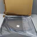 24x24 inches Oversized Black Acrylic Ottoman Tray Extra Large Decorative Tray Spill-Proof Serving Trays with Handles King-Size Safe Edge Organizer for Coffee Table Countertop Breakfast