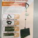 Snow Shovel for Driveway, Snow Removal Shovel with Ergonomic D-Grip Handle, 48-inch Long Lightweight Shoveling Tool, Large Capacity Shovel for Garden, Car Garage, Home Sidewalk and Camping, Black