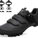 Mens Mountain Bike Cycling Shoes Women, MTB-Shoes Compatible Installation SPD Cleats, US 9