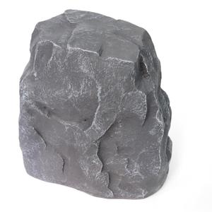 Medium Faux Rock Cover, 6.4 lbs Polyresin Fake Landscape Rock Well Pumps & Sprinkler Valves Cover for Outside, 2 Ground Stakes Included, Natural Sandstone Texture, Weatherproof &UV Resistant, Light Gray