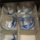 Libbey Blue Ribbon Stemless, Margarita Glasses, Artisan-Inspired, Elegant Margarita Glass Set of 6, Lightweight Mexican Glassware for Parties and More