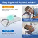 IKSTAR CPAP Pillow for Side Sleeper, Sleep Apnea Pillow for Sleeping, CPAP Nasal Pillows Suit for All CPAP Masks User, Cervical Memory Foam Neck Support Pillow Relief Neck Pain for Side Back Sleepers