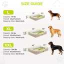 Orthopedic Dog Beds for Large Medium Dogs, Big Waterproof Memory Foam Pet Couch Bed with Removable Washable Cover, Tennis Ball Toy, 36x27
