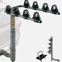 Nakyma 4-Bike Hitch Mount Rack. 240 lbs Capacity (60 lbs per Bike)