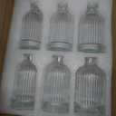 Small Glass Vases for Centerpieces, Small Flower Vases for Centerpieces, Vintage Mini Vase, Clear Bud Vase for Wedding Table Decor 6 Pcs