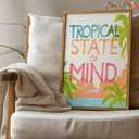 ZHJIOFXG Colorful Beach Poster Set of 6 Beachy Room Decor Pastel Coastal Aesthetic Wall Art Shell Starfish Palm Tree Painting Picture Artwork for Girls Bedroom Dorm Apartment Decorate 12x16in Unframed