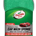 Turtle Wax Car Wash Sponge, Scratch-Free, Multi-Use, 2 in 1