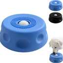 Slow Feeder Dog Bowls for Liquid Treat,Dog Licking Bowl with Rolling Balls,Dog Lick Bowl with Ball,Anti-Slip(Entertained Ball-in) Bone Broth Dog Lick Bowl,Lick Ball Bowl for Small Medium Dogs(Blue)