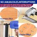 HW HAMWOO 18 Gauge 1800PCS,1/4" Narrow Crown Staples (1/2"- 400; 3/4"- 400; 1"- 400) and Brad Nails (5/8"-300,3/4"-300), Suitable for Most Brand of 18 Gauge Stapler