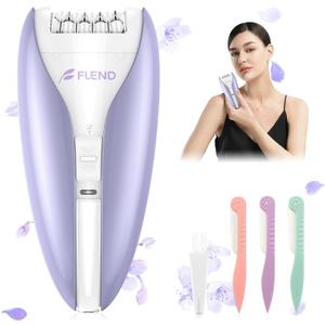 Epilator, Silent Smooth Glide Epilator for Women, 2 Speeds Facial Hair Removal Device with Silent Design, Cordless Rechargeable Hair Removal Epilators for Women Face Legs Bikini Arms Legs