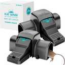 Kat Sense Covered Rat Trap & Chipmunk Trap, Prevents Accidental Triggering with Tunnel Design, Quick Action Pest Control Device, Indoor Outdoor Mouse Trap, Reusable Snap Style Rodent Control