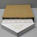 MorTime 24 Day Advent Calendar Decorated with 24 Storage Drawers, White Wooden Countdown to Christmas Calendar