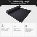 Fitvids All-Purpose 1/4-Inch High-Density Anti-Tear Exercise Yoga Mat with Carrying Strap, Multiple Colors
