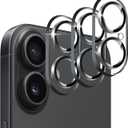 BLEUM CADE 3 Pack Camera Lens Protector for iPhone 16 Plus, Full Coverage, Anti-Scratch, 9H Hardness Tempered Glass
