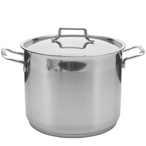Stainless Steel 12 Quart Stock Pot with Lid, Dishwasher Safe