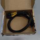 COMeap PCIe Cable for Corsair, ATX CPU 8 Pin Male to Dual PCIe 8 Pin (6+2) Male Power Cable for Corsair Thermaltake ARESGAME Power Supply 25-inch(63cm) (Black x1pcs)