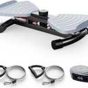 Waist Twister Machine with Resistance Band, Silent Exercise Twist Board for Core & Belly Fat Workout, Non-Slip Home Fitness Disc for Men & Women