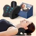 ZAMAT Neck and Shoulder Relaxer with Magnetic Therapy Pillowcase, Neck Stretcher Chiropractic Pillows for Pain Relief, Cervical Traction Device for Relieve TMJ Headache Muscle Tension Spine Alignment