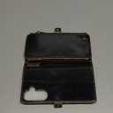 Defencase Compatible with Samsung Galaxy S23 FE 5G Case Wallet with RFID Blocking Card Holder for Women Men, PU Leather Magnetic Snap Flip Zipper Strap Wallet Phone Case Fit for Galaxy S23 FE, Coffee