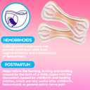 2 PCS Reusable Perineal Cooling Pad, Hemorrhoid and Perineal Ice Packs, Postpartum and Hemorrhoid Pain Relief, Hot & Cold Packs for Women After Pregnancy and Delivery(9X4in) Washable Sleeves